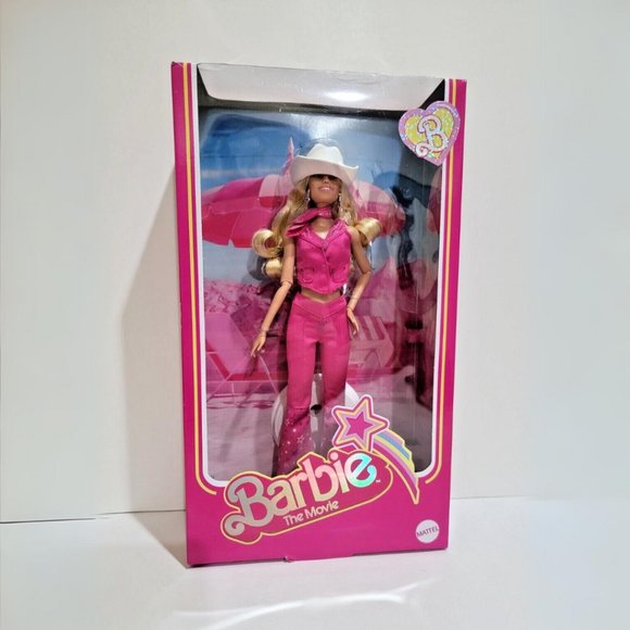 Mattel / Barbie Other - BARBIE THE MOVIE Margot Robbie Doll In Pink Western Cowgirl Outfit NIB